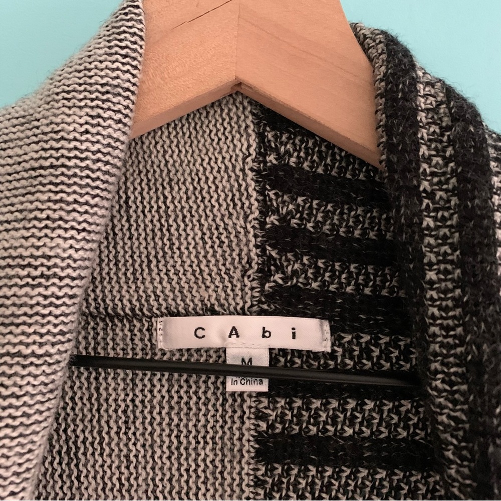 Cabi Patchwork Circle Wool Open Shawl Soft Knit S… - image 4